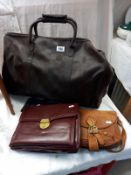 A large Aramis holdall, 2 handbags & 1 other