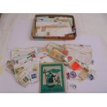 A mixed lot of loose stamps etc.,
