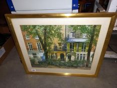 A gilt framed David Shepard street scene with Morris minor print, 65cm x 55cm (COLLECT ONLY)