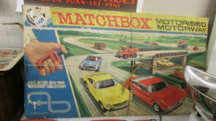 A Matchbox motorised motorway set.