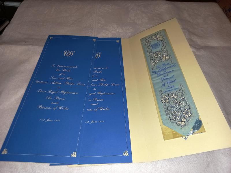 An album of postcards, Queen Mother & William Prince of Wales silk book marks etc. - Image 5 of 6