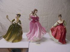 Three Royal Doulton figurines - Simone HN2378, Lauren HN3975 and Fair Lady HN2832.