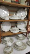 Approximately 40 pieces of Noritake 'Clara' pattern tableware. COLLECT ONLY.