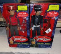 2 boxed Captain Scarlet talking action figures