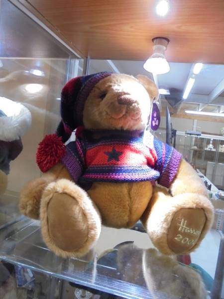 A Harrods 2004 Christmas bear.