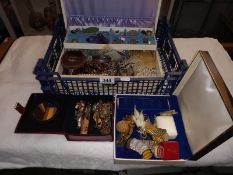 2 jewellery boxes & contents