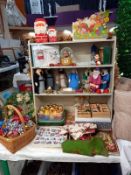 A good selection of Christmas decorations including vintage unused advent calendars