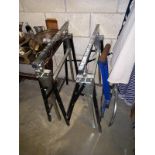 2 quality adjustable trestles and a Record fold roller