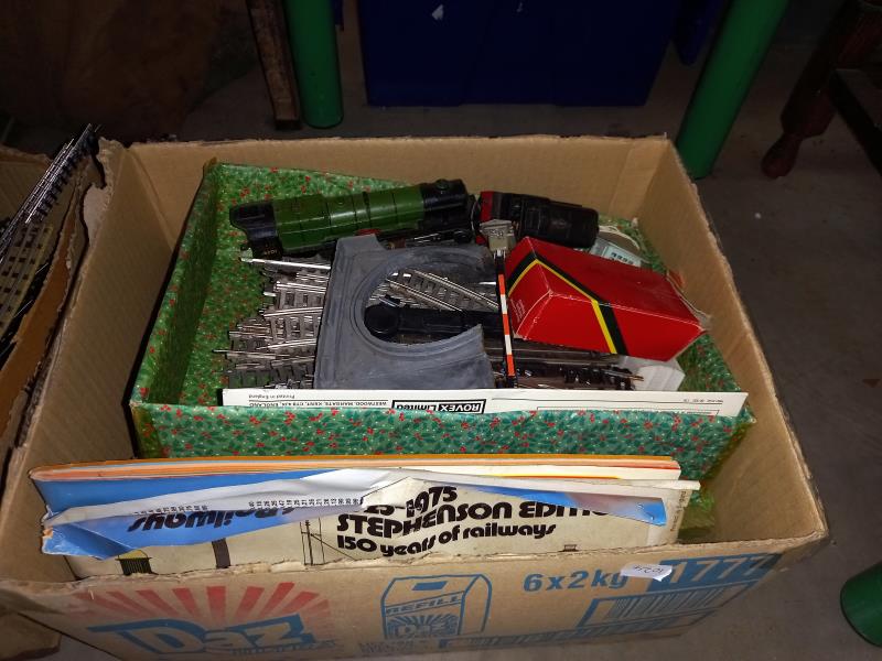 2 boxes of OO/HO gauge track including Hornby-Dublo 3 rail and transformers, rolling stock and - Image 3 of 3