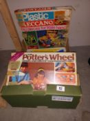 A boxed vintage plastic Meccano and Denys Fisher potters wheel