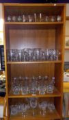 Good lot of drinking glasses on 4 shelves