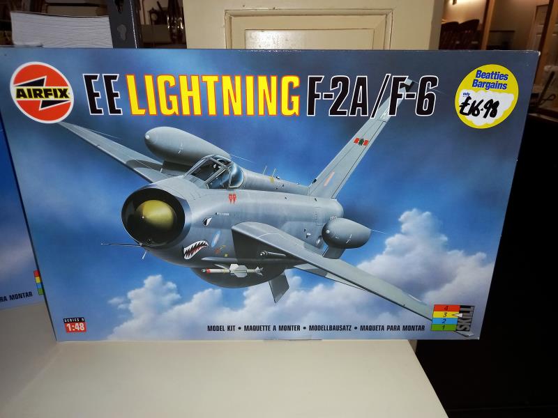3 Airfix 1/48 scale model aircraft kits 08100 Buccaneer, 09178 Lightning, 09179 Lightning all - Image 3 of 4