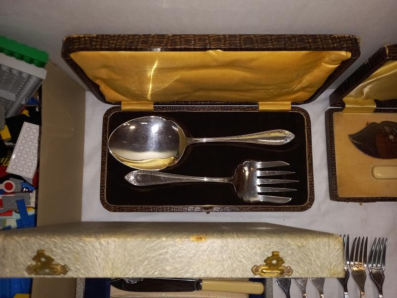 4 case cutlery sets including fish knives and forks and Italian spoons - Image 2 of 6
