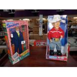 A vintage novelty talking President George W Bush, doll needs batteries and a Jerry Jerry Springer