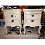 A pair of good quality 2 drawer bedside chests