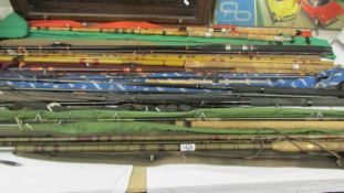 A good lot of old fishing rods and other tackle. COLLECT ONLY.
