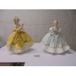 Two Royal Doulton figurines - First Dance HN2803 and The Last Waltz HN2315.