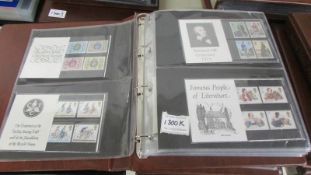 Three albums of Royal Mail presentation packs, booklets etc., approximately 130.