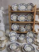In excess of 35 pieces of Royal Doulton 'Merryweather' pattern dinner ware, COLLECT ONLY,