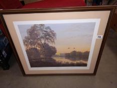 Summer reflections by Gerald Coulson signed water scene