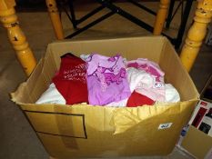 A box of young girls/toddlers clothes