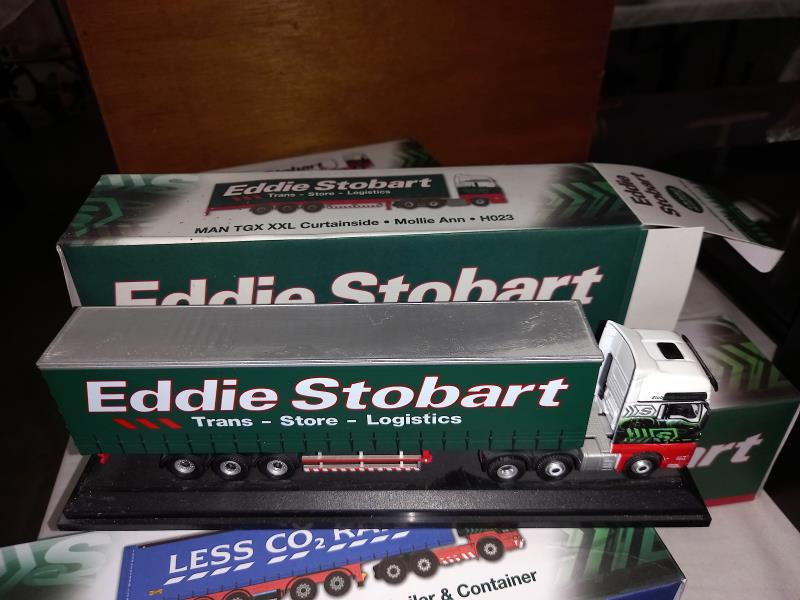 8 boxed Eddie Stobart die cast lorries - Image 8 of 9