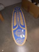 A vintage deluxe flyer skate board