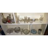 A large quantity of miscellaneous vintage glass including bowls, cake stands & tankards etc. (4