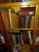 2 shelves of old books including Pilgrims progress etc