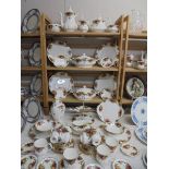 Approximately 66 pieces of Royal Albert Old Country Roses table ware, COLLECT ONLY.