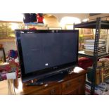 A Panasonic Viera 42" television with remote