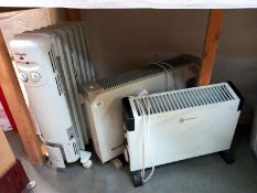 An oil filled electric radiator & 2 convector heaters (COLLECT ONLY)