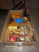 Vintage Timpo plastic wild west stage coach horses & canoes etc. Including Tonka truck, Matchbox &