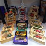 29 boxed die cast model vans, mostly Lledo including Vanguard Morris minor traveller