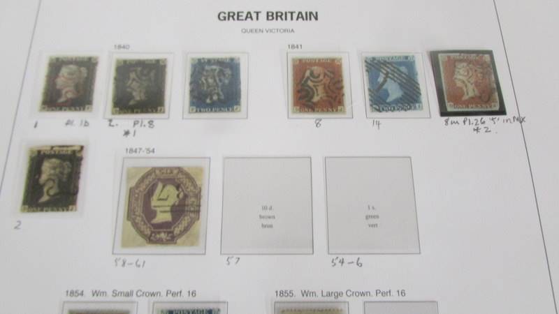 An excellent album of Victorian and early 20th century GB stamps including 4 Penny Black, - Image 4 of 25