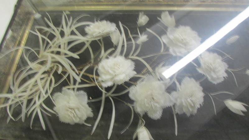 A 19th century floral display in gilt framed glass case, frame a/f. COLLECT ONLY. - Image 2 of 5