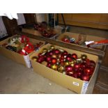 4 boxes of Christmas decorations