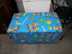 A Bill and Ben fabric covered toy/blanket box