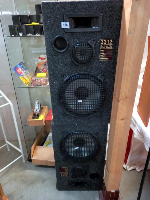 A pair of speakers, (3312 Acoustic studio monitor on label) (COLLECT ONLY)