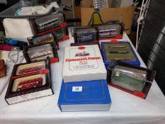 A good selection of EFE exclusive first edition 1/76 scale model buses