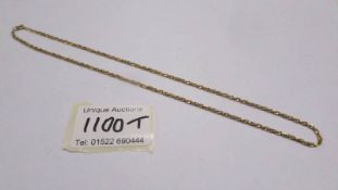 A 9ct gold neck chain, 3.3 grams,