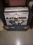 A case of vinyl records including Black music, The Seekers, Stevie Wonder & Gladys Knight etc.