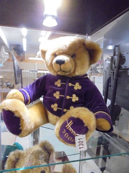 A Harrods 2000 Christmas bear.