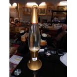 A retro glitter lava lamp