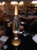 A retro glitter lava lamp