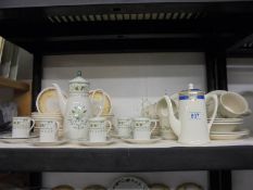 A Royal Doulton coffee set (missing 1 cup) and other ceramics.