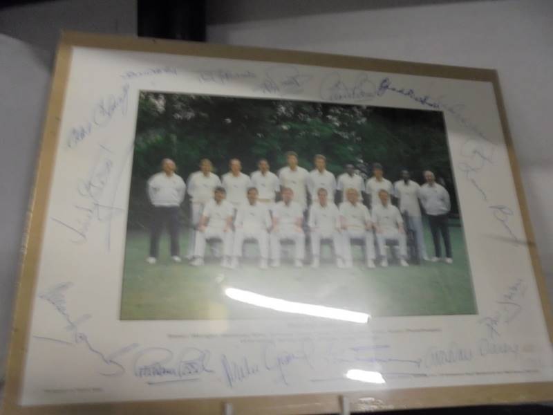 Three England cricket team signed photographs - 1986, 1987 and 1988. - Image 4 of 4