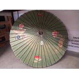A hand painted parasol.