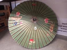 A hand painted parasol.