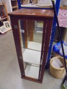 A tall mahogany cabinet, COLLECT ONLY.